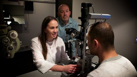 Optometry student Nick Lee