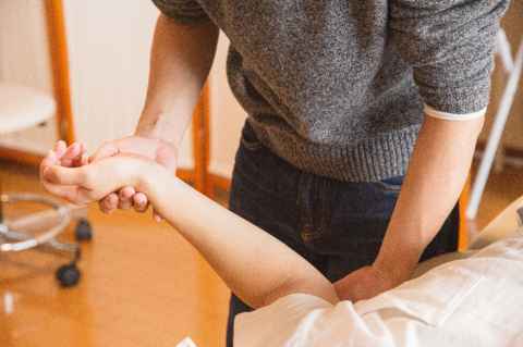 BodyTonic's Marcus Burgoyne often massages University staff after they have had an injury.