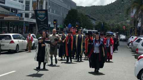 Tai Tokerau graduates processing.