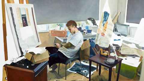 Art of creation: Logan Moffat, Elam honours graduate and 2018 Adam Portraiture Award winner, created this piece as part of 'The Studio' series. It's one of the works he'll show at the Beijing Art Biennale in August.