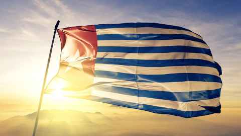 A map shows the country of West Papua which has only recently come to the world's attention despite being a territory larger than Germany with a population of 3.5 million.