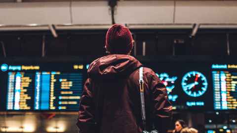 Man at airport