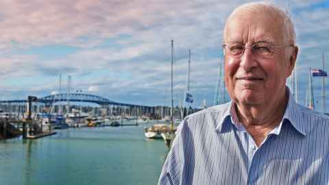 Dr Alan Maxwell back on one of his regular visits to Auckland.