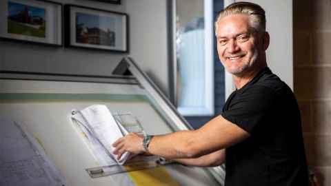 Professor Anthony Hoete: happy to be home after three decades.