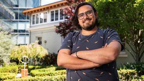 Gove Grefnes Diaz is doing a PhD in linguistics and is a tuākana.