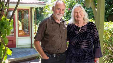 Jeremy Salmond and Dame Anne Salmond. In 2021 they celebrated 50 years of marriage.