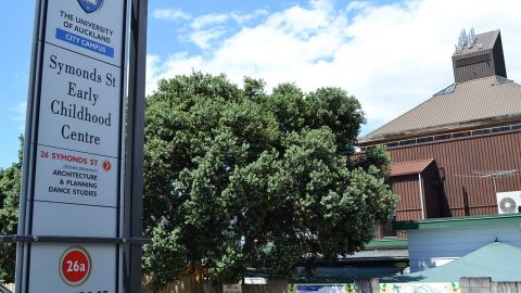 Symonds Street Childhood centre street sign
