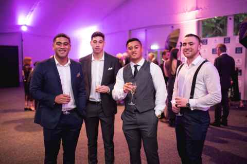 Staff chat at the 2018 Blues Awards