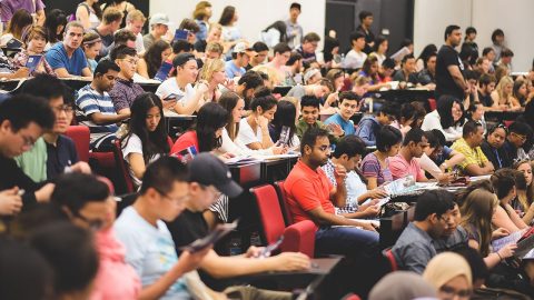 Students in lecture