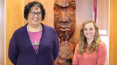Dr Aroha Harris and Bridget Alaniva