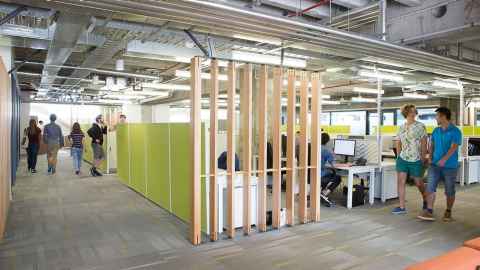 Inside Newmarket campus.