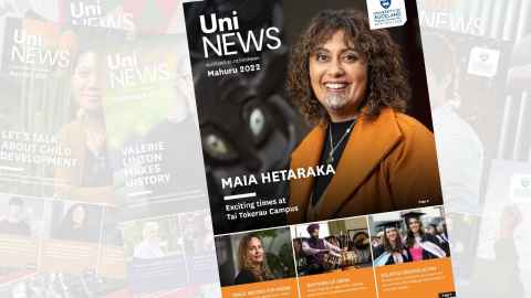 September 2022 UniNews cover showing Maia Hetaraka