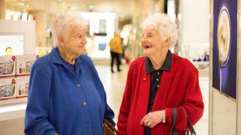 Gwynne Urquhart and Kathleen Rodgers accidentally reunited at a University’s Golden Graduates Lunch and had not seen each other since 1946.