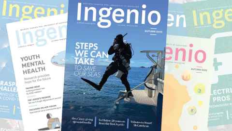 Covers of several Ingenio magazines placed in a stack