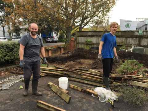 Assisting Epsom Lodge with their community garden