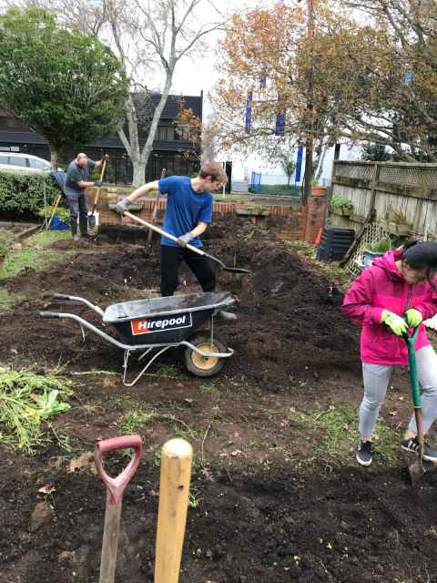 Assisting Epsom Lodge with their community garden