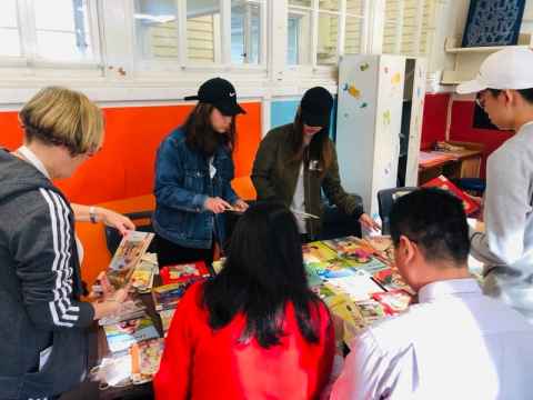 Chinese Alumni Club working bee at Dominion Road Primary School, Mt Roskill