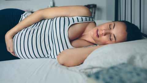 Going To Sleep On Either Side In Late Pregnancy More Than Halves