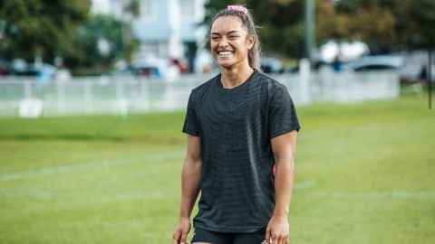 Theresa Fitzpatrick, Bachelor of Health Sciences student and Rugby Sevens Olympian. 