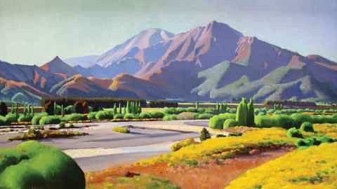 Gentle landscape painting