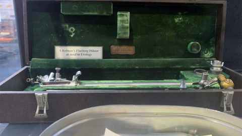 A urological implement, the flushing dilator.