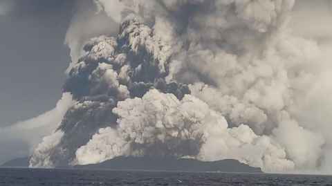 The eruption of Hunga-Tonga-Hunga-Ha'apai volcano 