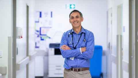 Māori paediatrician Dr Danny De Lore in a hospital.