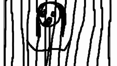 Ananaya drew a prison to describe lockdown.