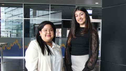 From left: Camille Ouano and Nikita Parmar