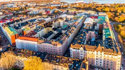 Helsinki city scene