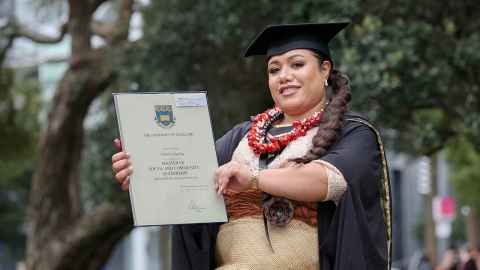 Victoria Ongolea graduates with a Master of Social and Community Leadership