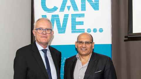 Stuart McCutcheon and Peter Rajsingh, Peter Rajsingh, Chair of US Friends of the University of Auckland