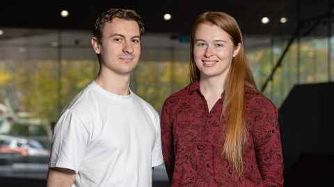 Joshua Yates and Sabrina Yarndley spent three months working at McLaren Automotive in the UK.