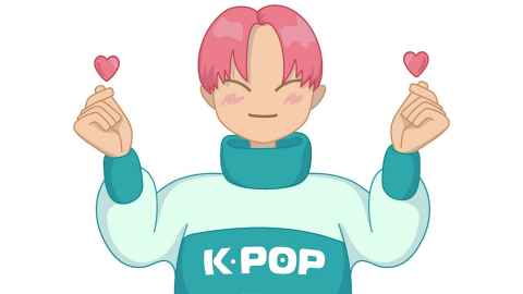 k-pop fan illustration