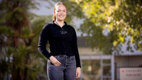 Huarahi Māori student, Tayla Faddy