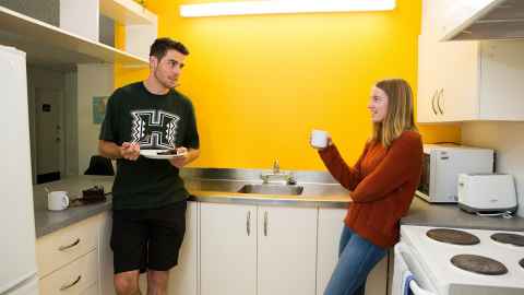 University Hall Apartments kitchen