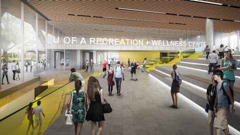 Recreation and Wellness foyer