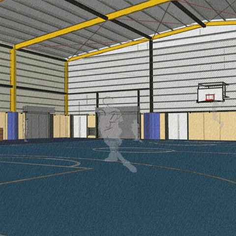 Interim sports courts