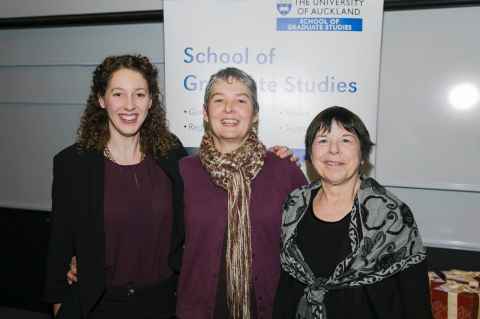 Lauren Donnan, A/Prof Toni Bruce and Prof Janet Gaffney