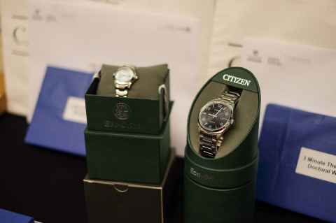 Citizen watches prepared for the winners