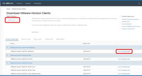 vmware horizon client download windows 7
